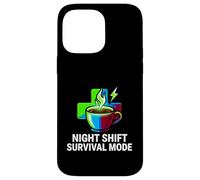 Carcasa para iPhone 14 Pro MAX Night Shift Survival Mode Nurse Medical Coffee