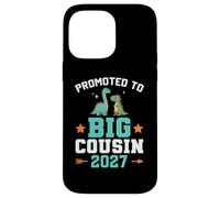 Carcasa para iPhone 14 Pro MAX Niños ascendidos a Big Cousin 2027 Dinosaur New Baby Shower