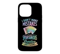 Carcasa para iPhone 14 Pro MAX No cometo Errores Tomo Decisiones Creativas espontáneas