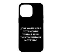 Carcasa para iPhone 14 Pro MAX No desperdicie más Toye Monje Yorall RedIII Voice Moye Yed