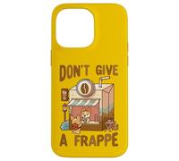 Carcasa para iPhone 14 Pro MAX No le Des un Juego de Palabras de café Frappe Corgi
