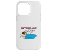 Carcasa para iPhone 14 Pro MAX No Puedo Dormir Otra Vez Pensando Demasiado en la Noche diseño de la Mente