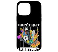 Carcasa para iPhone 14 Pro MAX No renuncio, reinicio Divertido Amante de los Videojuegos