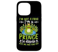 Carcasa para iPhone 14 Pro MAX No Soy una Rana, Soy un príncipe Disfrazado Bésame y descúbrelo