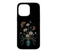 Carcasa para iPhone 14 Pro MAX Noche Daisy Flor Místico Whimsigoth Arte Episódico Dibujo