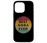 Carcasa para iPhone 14 Pro MAX Nombre Personalizado Nora I Love Nora Retro Vintage Style