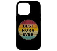 Carcasa para iPhone 14 Pro MAX Nombre Personalizado Nora I Love Nora Retro Vintage Style
