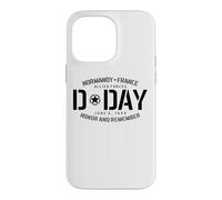 Carcasa para iPhone 14 Pro MAX Normandía Francia Día D Honor and Remember Solid Black Print