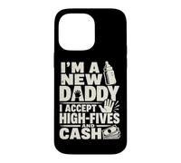 Carcasa para iPhone 14 Pro MAX Nuevo Padre Papá Anuncio High Five Humor
