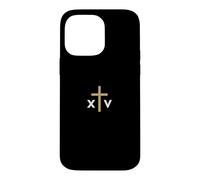 Carcasa para iPhone 14 Pro MAX Número Romano del Papa León XIV con Cruz Delgada Jesús