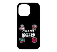 Carcasa para iPhone 14 Pro MAX Nurse Life Chaos Coffee Repeat ER Medical