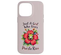Carcasa para iPhone 14 Pro MAX Obra de Arte de Solo una Chica Que ama Las Ranas de Puerto Rico