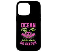 Carcasa para iPhone 14 Pro MAX Ocean City Maryland, Donde los buceadores profundizan en el Buceo