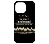 Carcasa para iPhone 14 Pro MAX Off Grid Humor Bosque Cita Desierto Camping Naturaleza