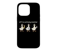 Carcasa para iPhone 14 Pro MAX Off to Actively Monitor Teacher Testing Day Funny Goose