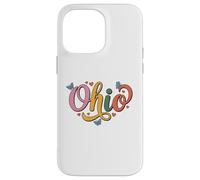 Carcasa para iPhone 14 Pro MAX Ohio Butterfly Script Cute Girl State Pride, Women & Kids