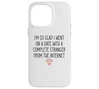 Carcasa para iPhone 14 Pro MAX Online Dating Anniversary Dating App Funny His Her Couples