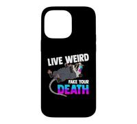 Carcasa para iPhone 14 Pro MAX Opossum Lover - Live Weird Fake Your Death - Funny Animal