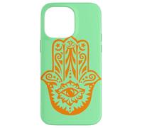 Carcasa para iPhone 14 Pro MAX Orange Hamsa Yoga Mediación