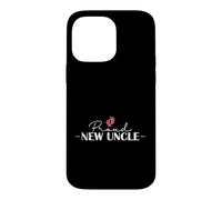 Carcasa para iPhone 14 Pro MAX Orgulloso Nuevo tío Huellas de bebé