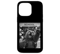 Carcasa para iPhone 14 Pro MAX Oso Grizzly Last Day of School Summer Break Funny Selfie