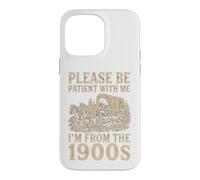 Carcasa para iPhone 14 Pro MAX Paciente Conmigo, Soy del Humor de vagón de la década de 1900