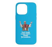 Carcasa para iPhone 14 Pro MAX Papa León XIV No construyas Otra Babel. Construye Jerusalén