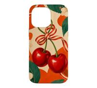 Carcasa para iPhone 14 Pro MAX Par de cerezos con Cinta y Flores