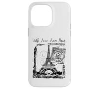 Carcasa para iPhone 14 Pro MAX Paris with Love from Paris France French Postcard