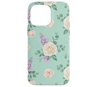 Carcasa para iPhone 14 Pro MAX Pastel Floral Jardín Rosa Ilustración Botánica Diseño