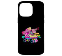 Carcasa para iPhone 14 Pro MAX Patinadora sobre Ruedas Roller Girl, Bonito y Colorido, Retro