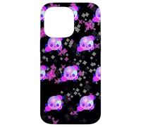 Carcasa para iPhone 14 Pro MAX Patrón de Calavera de Galaxia, Rosas, Pastel, gótico, diseño estético