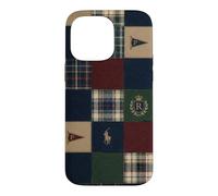 Carcasa para iPhone 14 Pro MAX Patrón de Cuadros Preppy estética académica