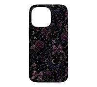 Carcasa para iPhone 14 Pro MAX Patrón de Luna botánica Vintage con diseño Floral, Estilo Bow Coquet