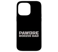 Carcasa para iPhone 14 Pro MAX PAWDRE Borzoi Dad Dog Lover