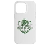 Carcasa para iPhone 14 Pro MAX Paysan et Fier de l'être Design Humor Agricole Fermier