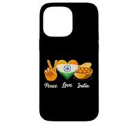 Carcasa para iPhone 14 Pro MAX Peace Love Curry Amante de la Comida India
