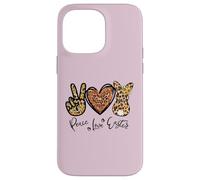 Carcasa para iPhone 14 Pro MAX Peace Love Easter Bunny For Women with Sunflower and Rabbit