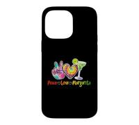 Carcasa para iPhone 14 Pro MAX Peace Love Margarita Happy Cinco de Mayo - Bebida Mexicana