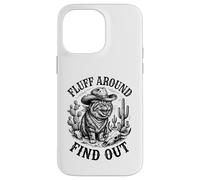 Carcasa para iPhone 14 Pro MAX Pelusa Alrededor Descubra Gato Enojado Cowboy Critter Western