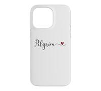 Carcasa para iPhone 14 Pro MAX Peregrino Tipografía Corazón Regalo de Acción de Gracias