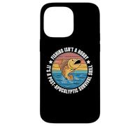 Carcasa para iPhone 14 Pro MAX Pesca Supervivencia Humor Pescador Prepper Pescador