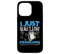 Carcasa para iPhone 14 Pro MAX Pingüino I Just Really Love Penguins