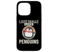 Carcasa para iPhone 14 Pro MAX Pingüino I Just Really Love Penguins