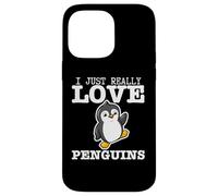 Carcasa para iPhone 14 Pro MAX Pingüino I Just Really Love Penguins