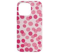 Carcasa para iPhone 14 Pro MAX Pink Polka Dots Girly Confetti Fun Pattern