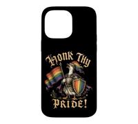Carcasa para iPhone 14 Pro MAX Pon la bocina a tu Orgullo Medieval REN Faire Goose LGBTQ