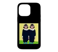 Carcasa para iPhone 14 Pro MAX Pop Art Twin Girls Vintage Cómic Gráfico de Medio Tono