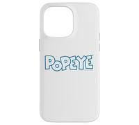 Carcasa para iPhone 14 Pro MAX Popeye The Sailor Man - Cómic Retro con Logotipo de Texto Moderno