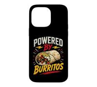 Carcasa para iPhone 14 Pro MAX Powered by Burritos Funny Burrito Saying Humor Joke Gag